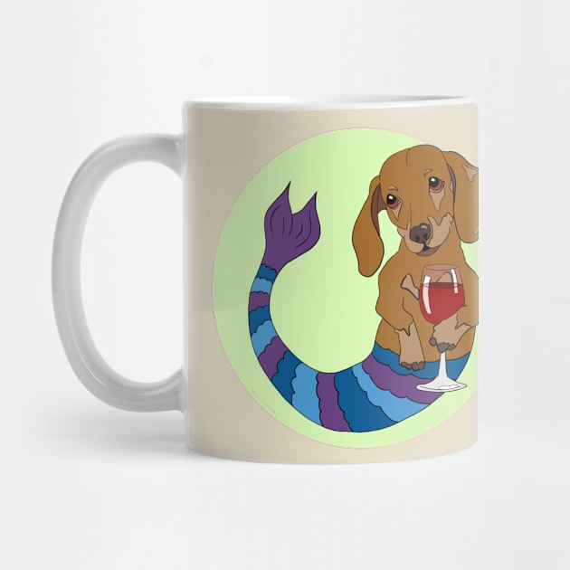 Carson the Doxie Mermutt by abrushwithhumor